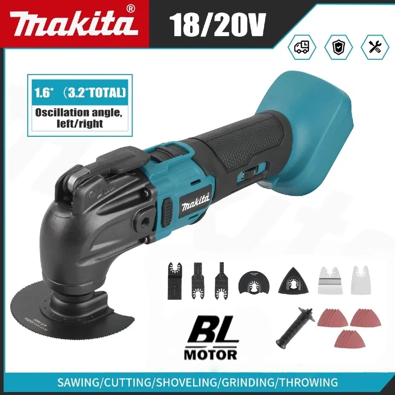 

Makita Brushless Quick Release Oscillating Tool Multi-Functional Electric Trimmer Quick-Change Compatible Tool 18V
