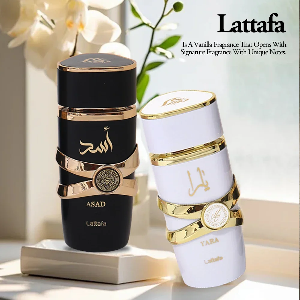 Lattafa Yara Candy EDP 100ML 오리지널 오 드 퍼퓸 지속되는 향수 데오도란트 페로몬은 남성을 유치합니다