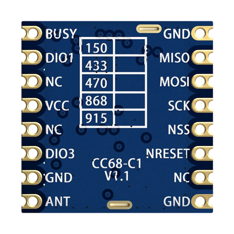 AED6-CC68-C1 433Mhz LLCC68 Lora Module 160Mw 5KM Full Instead Of LORA1262/LORA1268