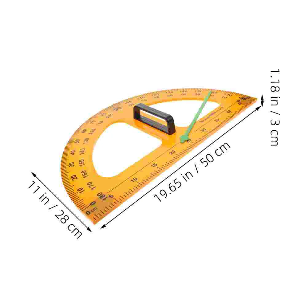 Winkelmesser 180-Grad-Mathe-Winkelwerkzeug für Lehrer, Schreibwaren, Lineal, Kunststoff, Messung