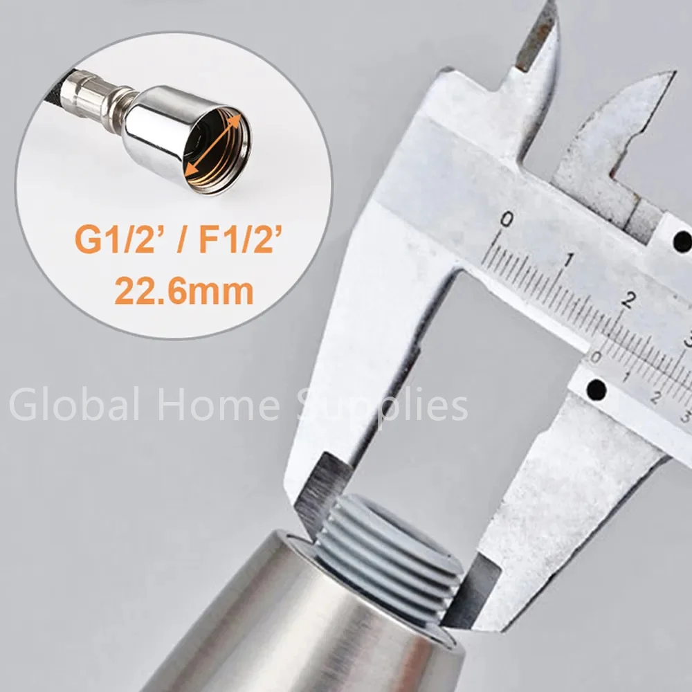 Universal G1/2 Pull-out Typ Wasserhahn Düse Küche Waschbecken Dusche Düse Sprayer Silber Schwarz Wasser Sparen Belüfter Ersatz wasserhahn – Detail 11