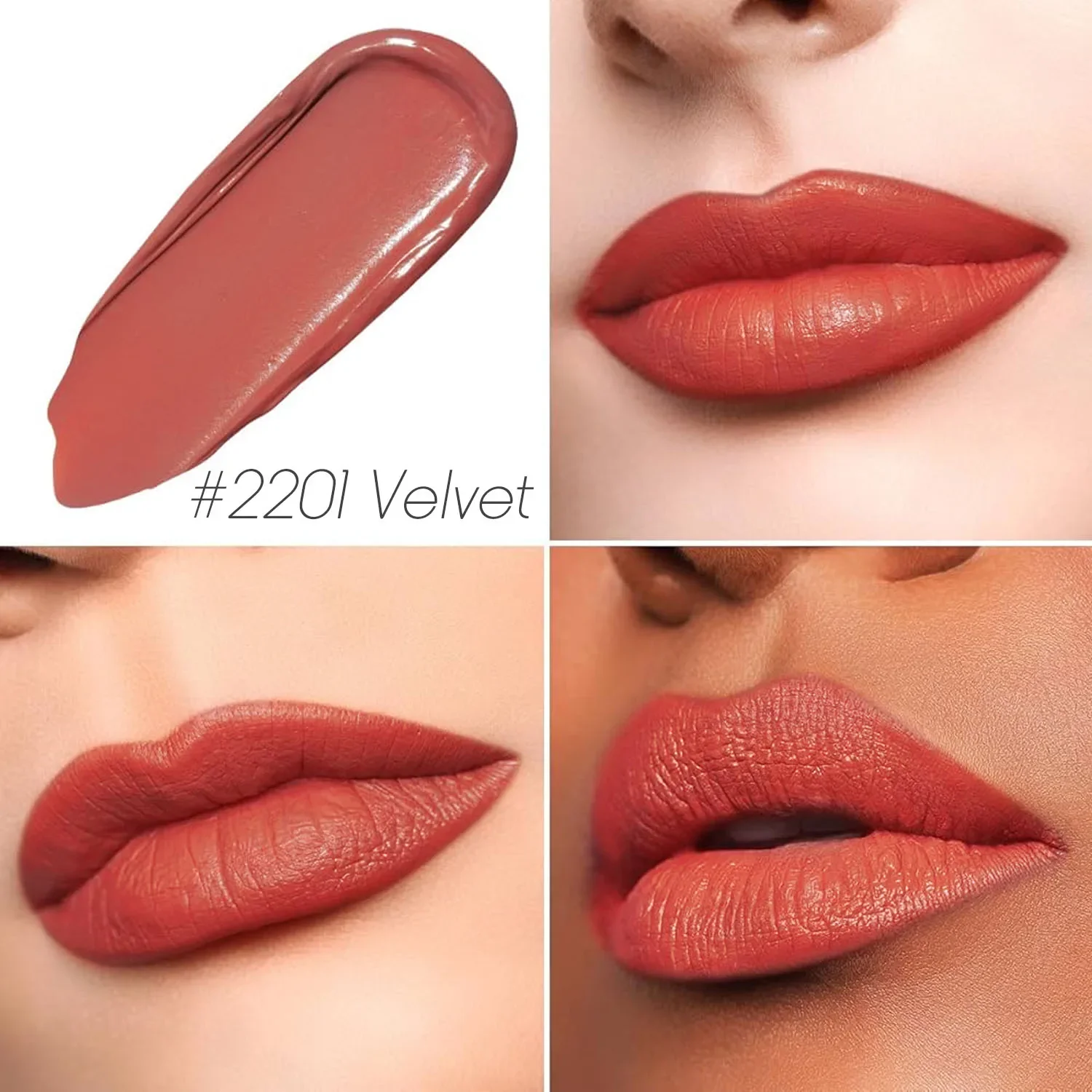 Coréen 5 pièces Orange foncé rouge rose mat rouge à lèvres Pack ensembles soyeux velours rouge à lèvres mat longue durée rouge à lèvres maquillage ensembles Kit