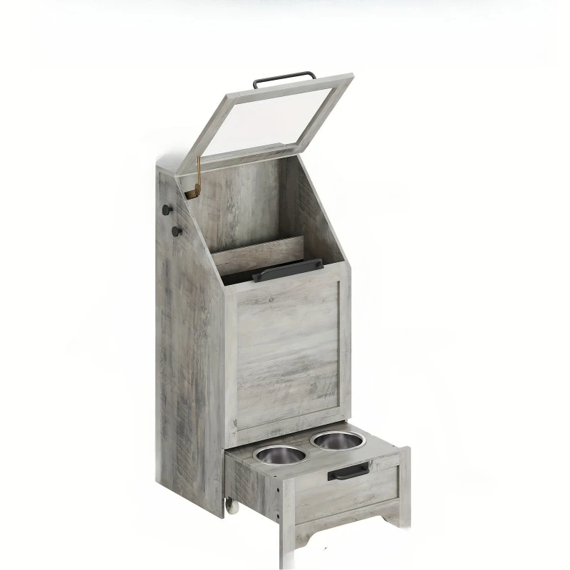 

Dog Feeding Station With 2 Elevated Dog Bowls Pet Feeding