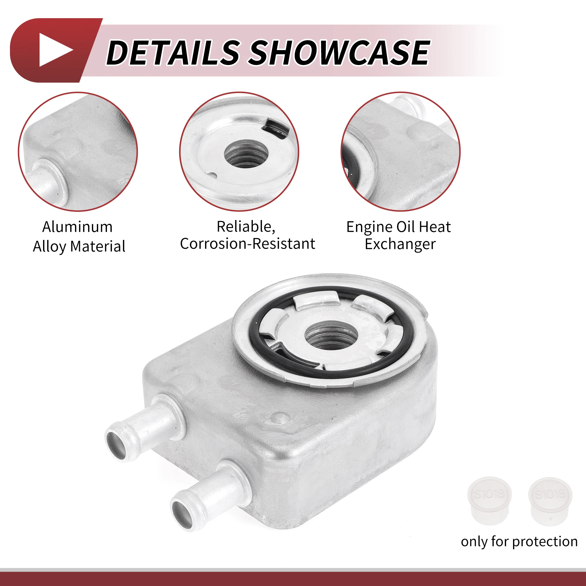 UXCELL Engine Oil Cooler for Hyundai Santa Fe 2019-2020 No.264102G101 Trans Cooler 1 Pc