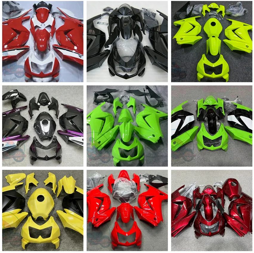 Hochwertiges neues ABS-Vollverkleidungsset passend für KAWASAKI Ninja 250R ZX250 EX250 2008 2009 2010 2011 2012 Karosserie-Set nach Maß