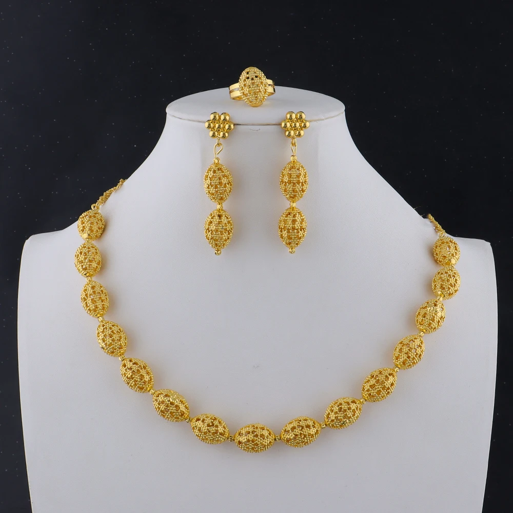 Women's Luxury Necklace & Earrings Set, Bridal Wedding Gift