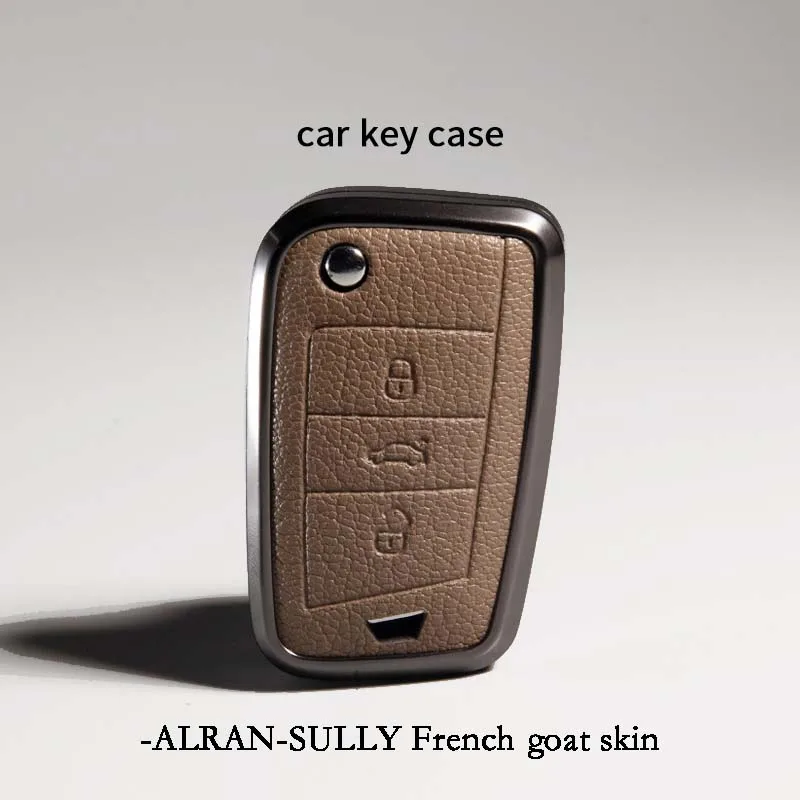 

Volkswagen Car Key Case Tiguan L Tanguo Ling Speedo Golf 7 Tuyue Lanyi Alloy+Leather Car Accessaries Car Key Hold