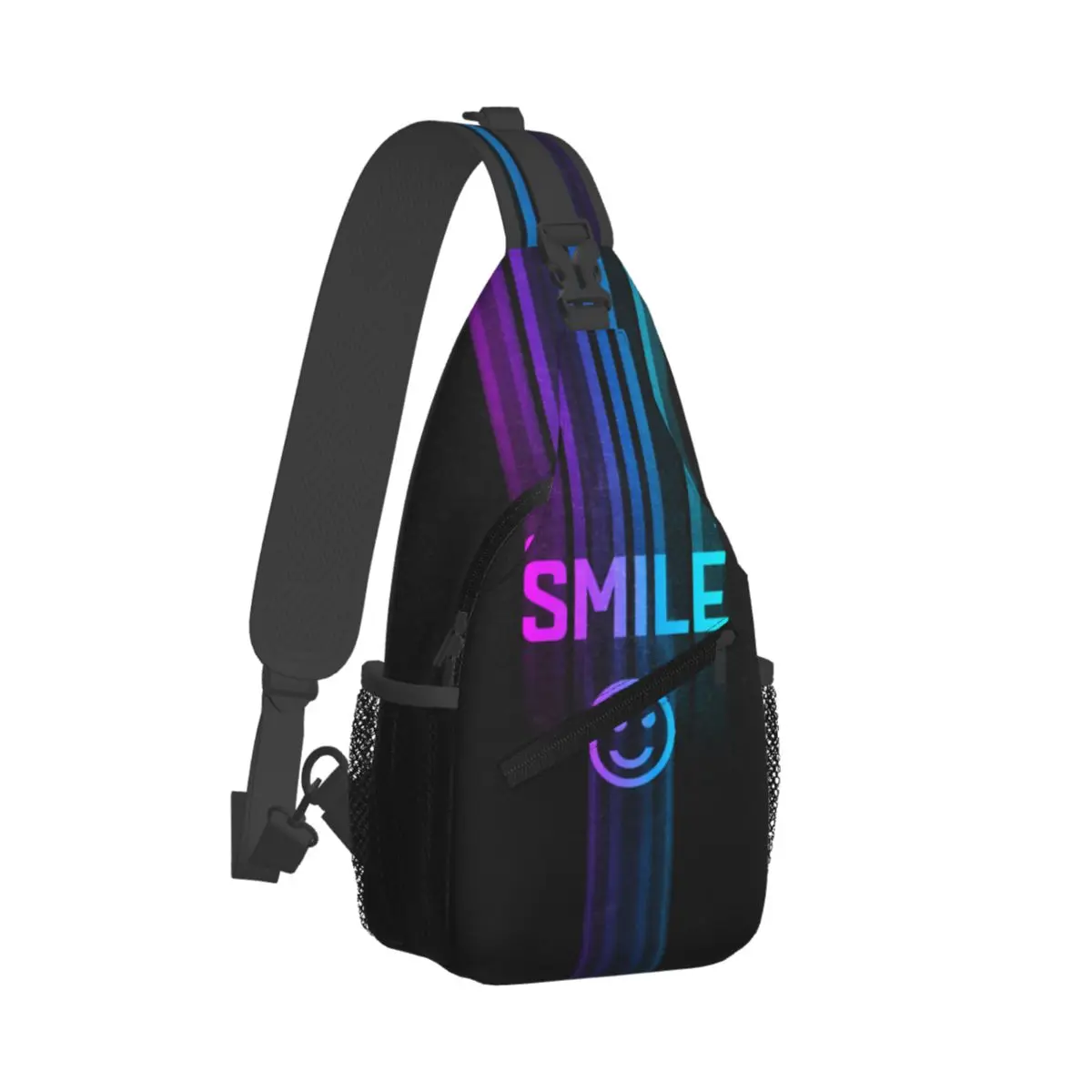 S-smile Face Sling Peito Sacos Crossbody Ombro Mochila Esportes ao ar livre Daypacks Moda Bolsa