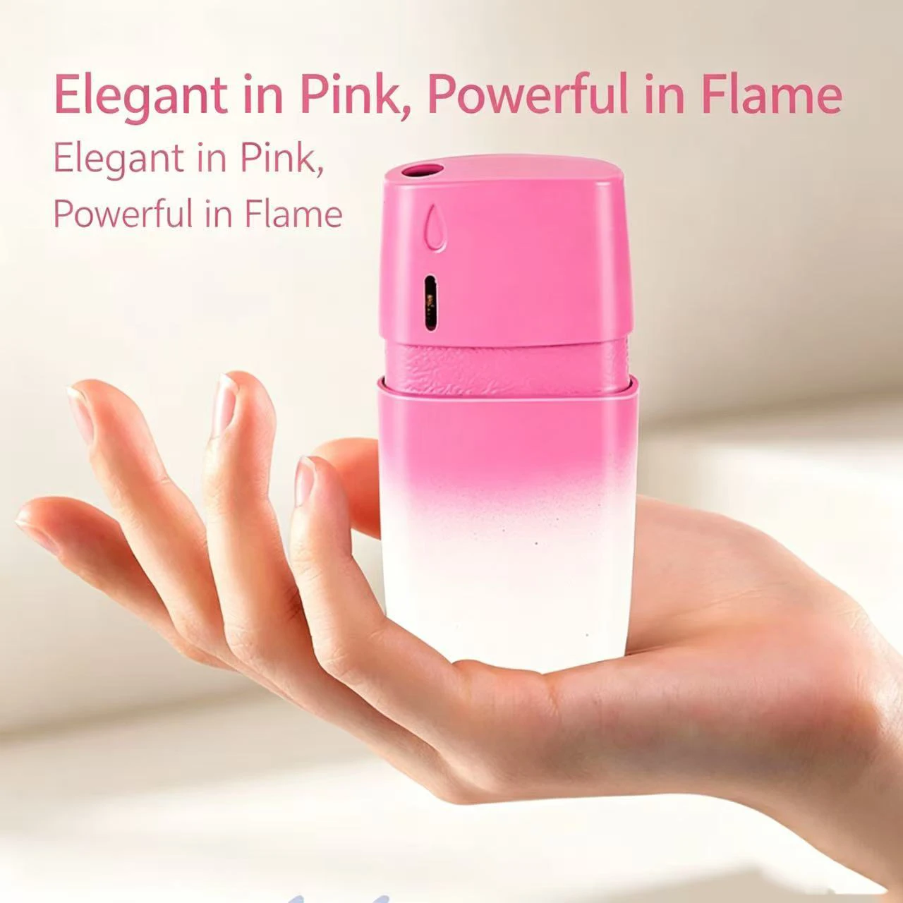 Premium and personalized small rocker arm blue flame inflatable windproof gradient INS internet famous lighter smoking accessori