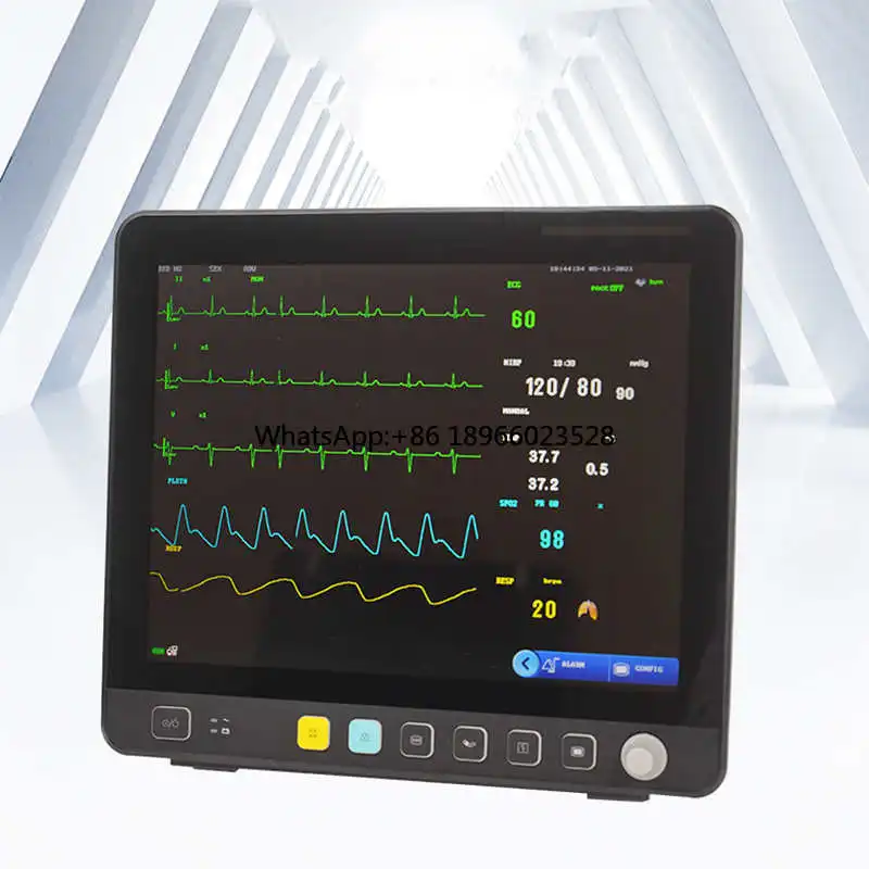 Portable 15 inch vital signs Monitor Veterinary Equipment Professional Vet Multi Parameter Medical Equipment for animal use