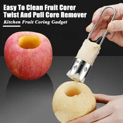 1Pc Stainless Steel Core Remover Tool for Red Bell Peppers Pear Fruit Corer Easy Twist Pull Multifunctional Kitchen Gadget