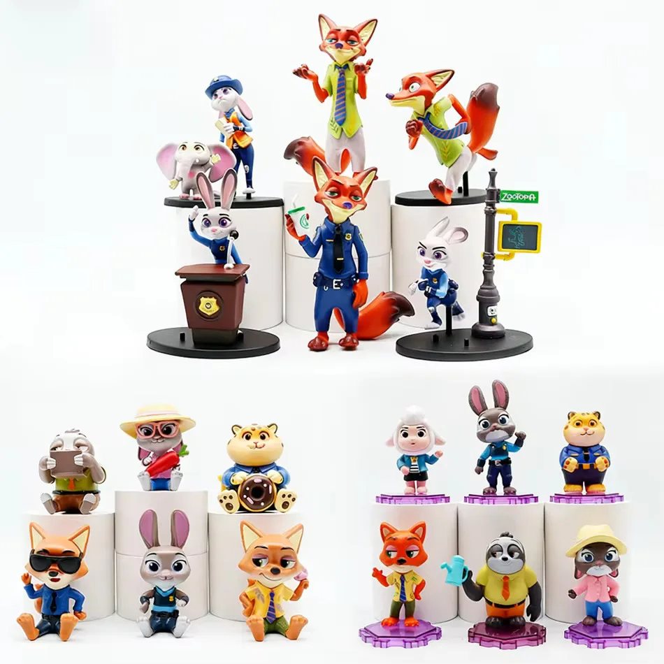 ฟิกเกอร์ซีรีส์ดิสนีย์ ซูโทเปีย 2 แบบสุ่ม นั่งได้ น่ารัก จูดิธ นิค แฟลช ฟินนิค ของตกแต่งโต๊ะทำงาน ของขวัญวันเกิดสำหรับเด็ก