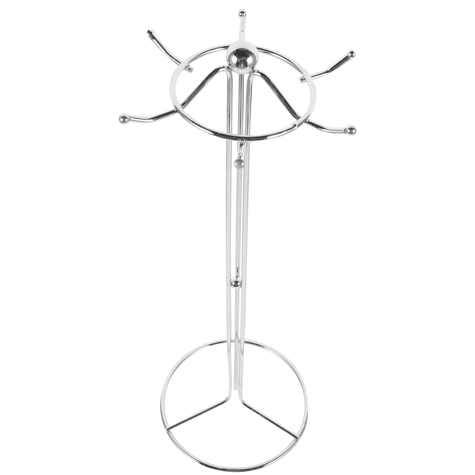 Supporto minimalista per supporto per spatola per scolapiatti da cucina in ferro inossidabile (ripiano rotondo a 6 ganci)