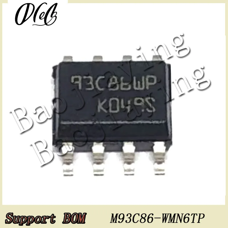 30PCS/Lot M93C86-WMN6TP MARK 93C86WP chip For EEPROM memory