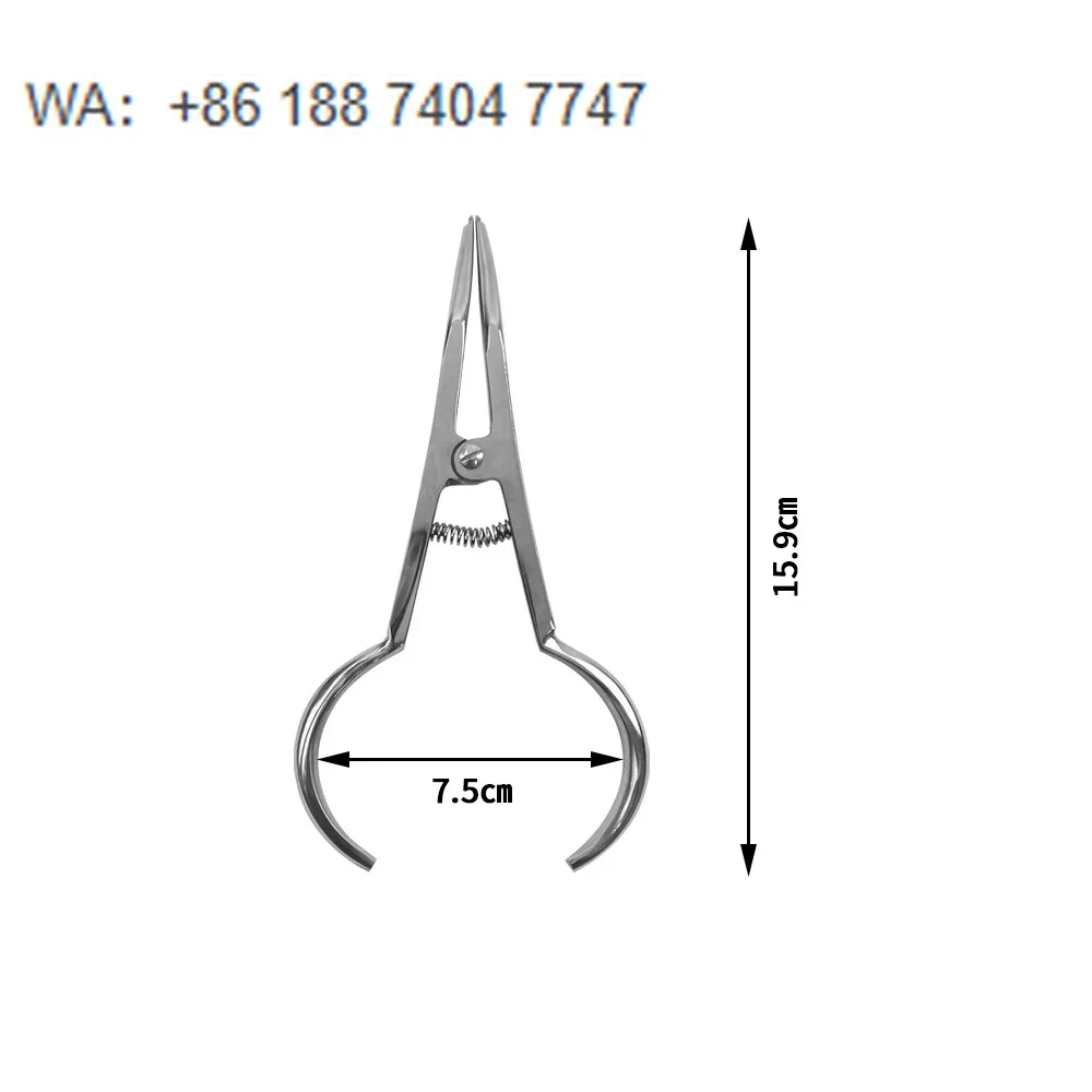 Orthodontic Dam Clamp Placing Pliers Elastic Separator Circle Rubber Ring Ligature Ties Placement Forceps