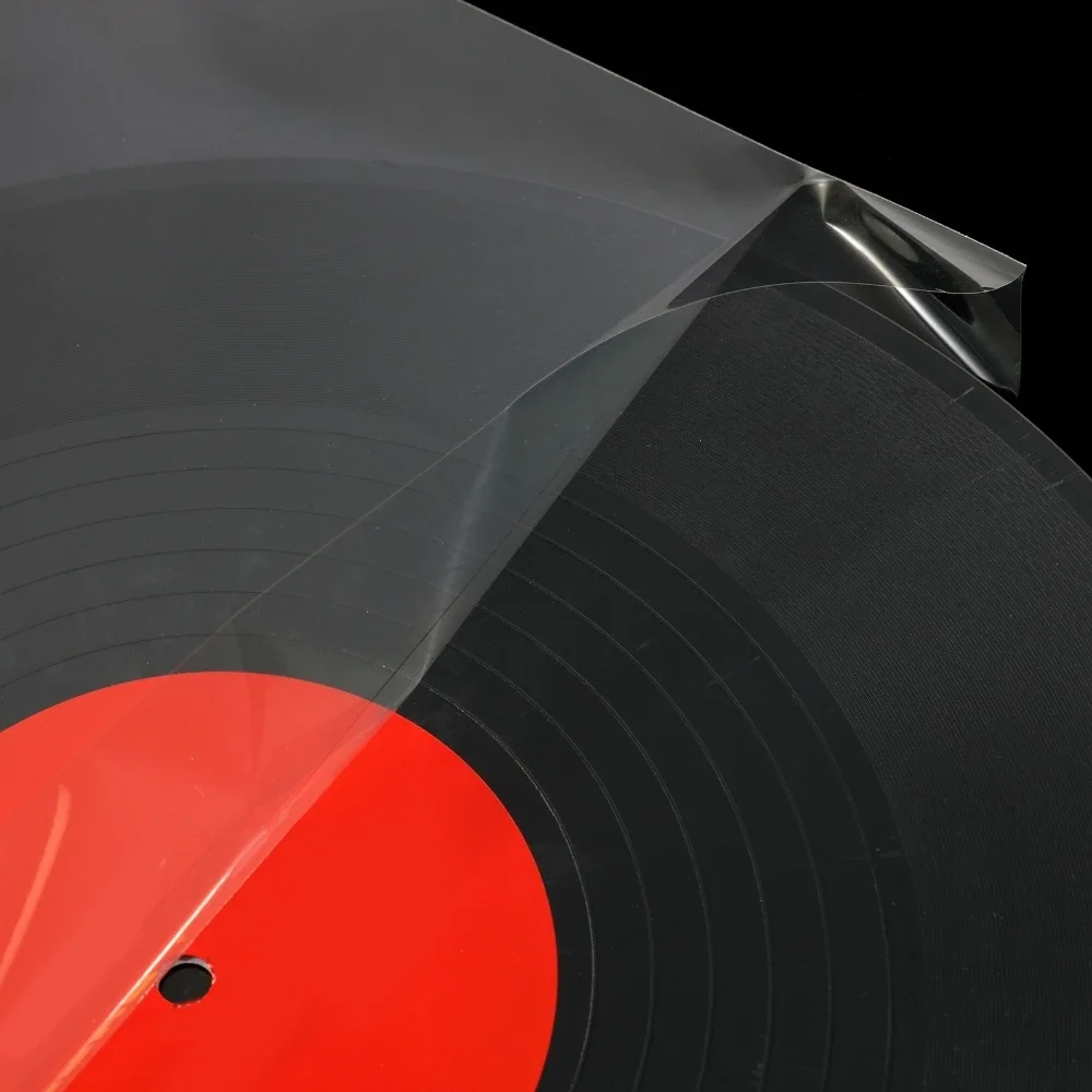 50 قطعة LP سجل الأكمام الخارجية 32x32 سنتيمتر شفافة OPP سجل القرص واقية أكياس التخزين لمشغل القرص الدوار LP مسجل فينيل #6