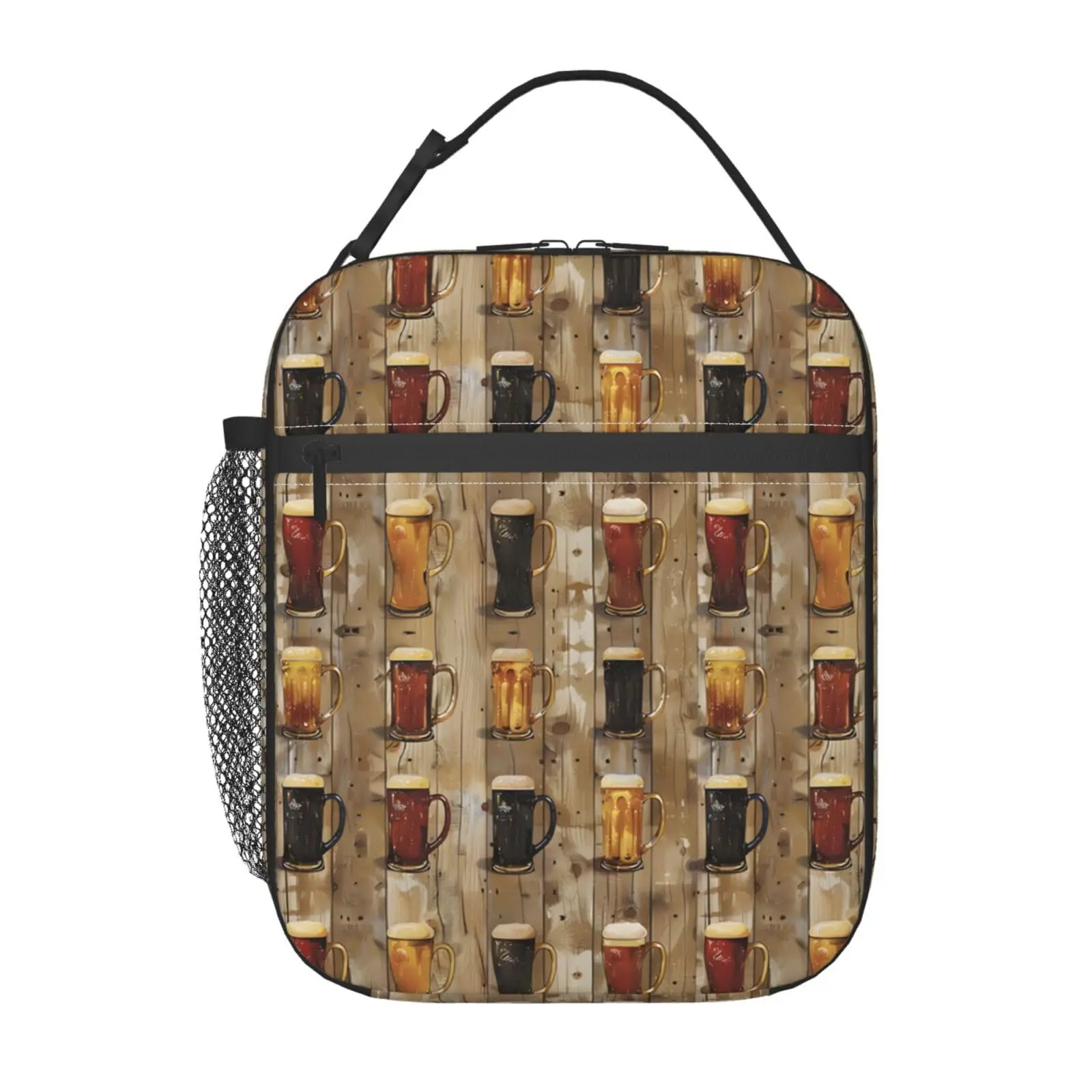 

Beer Mugs Lunch Box for Women Men Insulated Lunch Box Reusable Lunch Bag for ...
