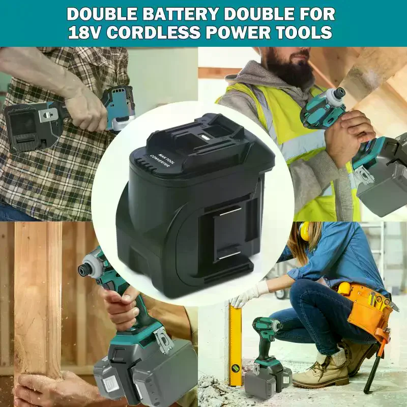 

1Pcs 2 In 1 Battery Adapter Converter Portable Li-ion Battery Adapter For MT 18V Cordless Power Tools Accessories
