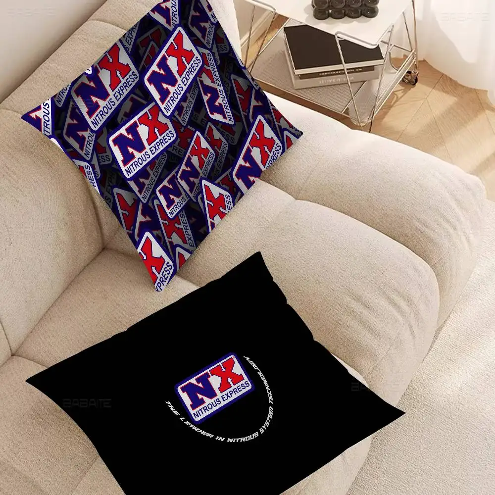 NX N-Nitrous E-Express Office Cushion Pillowcase Car Cushion Cover45X45CM Lumbar Pillowcase Sofa Pillowcover