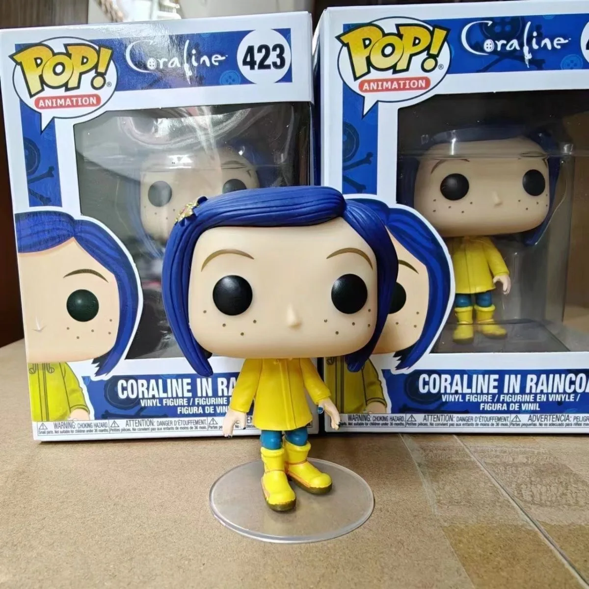 Funko Pop Coraline The Secret Door Anime Figure Caroline Action Figures 423 Caroline Big Head Doll Collect Desk Decor Toy Gifts