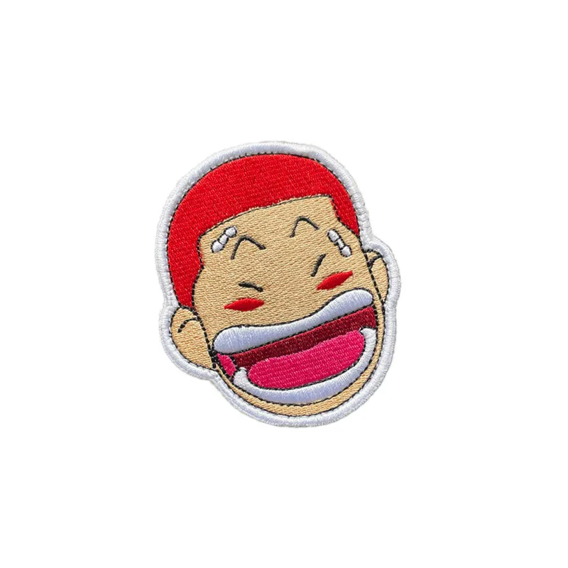 Anime Embroidery Patches Slam Dunk Sakuragi Hanamichi Power Forward Simple Minded DIY Badge for Vest Bag Cute Japanese Manga