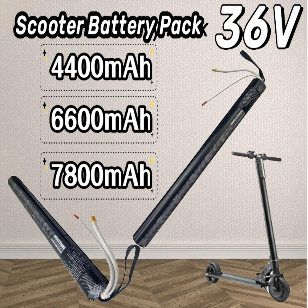 18650 Lithium Battery Pack 100% New BMS 36V 4.4/6.6/7.8Ah  High capacity  Carbon Fiber Scooter battery