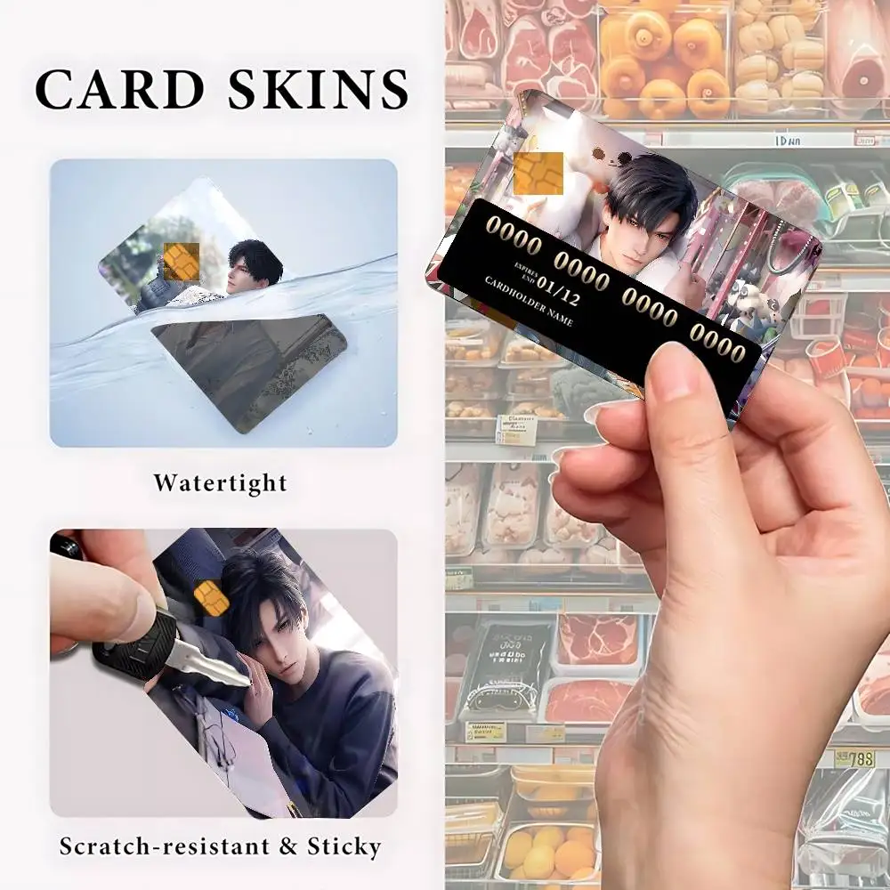 Love And Deep Space Zayne Credit Card Skin Stickers Matte Anti Scratch Suitable For VISA Card Bus And Subway Contactless IC Card