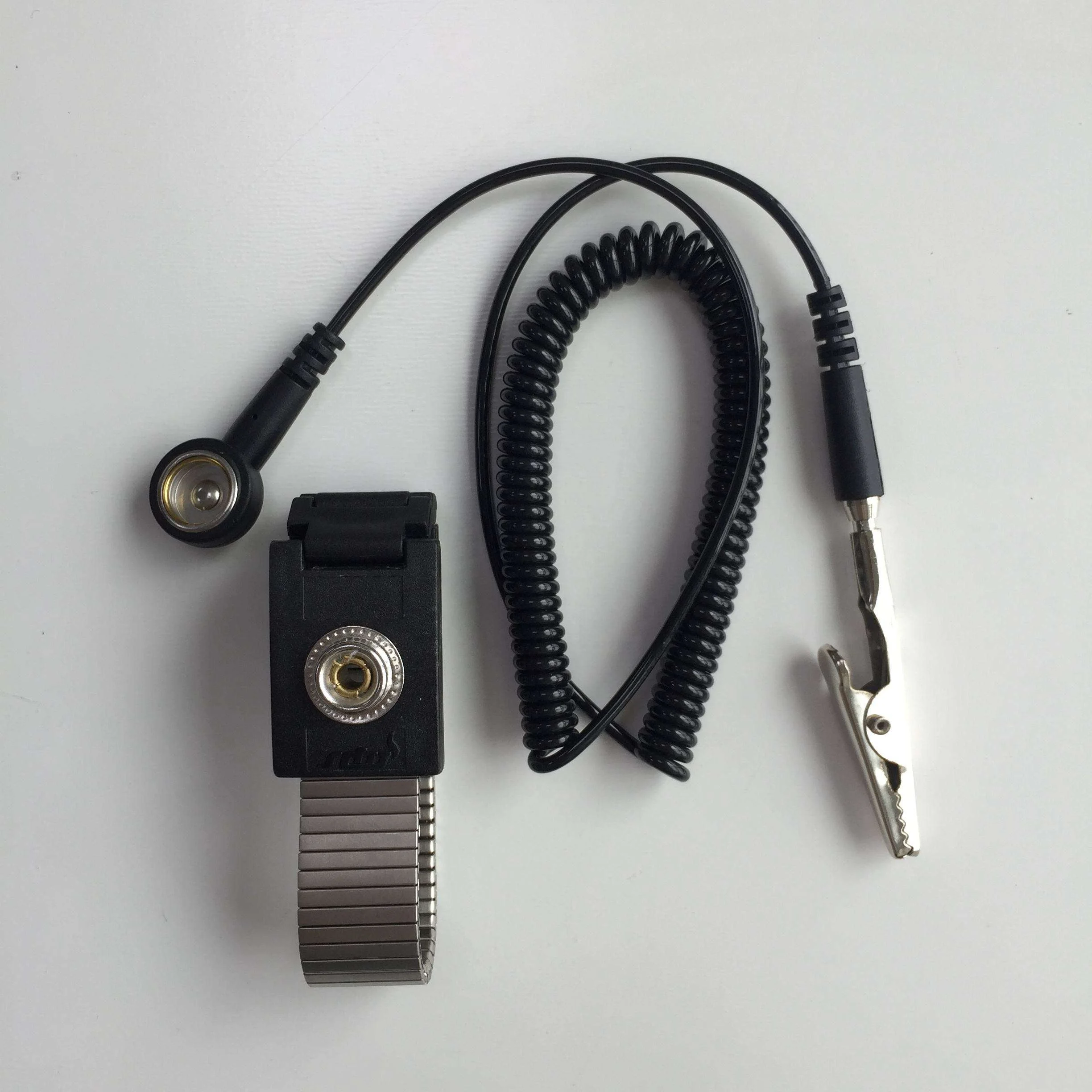 Cinturino da polso antistatico staccabile per lavoratori Eliminazione antistatica Elastico ESD per applicazioni industriali in camere bianche