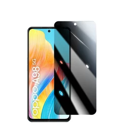 Anti Spy Tempered Glass for OPPO A98 A38 A1 F23 5G Privacy Screen Protector Full Cover Protective Film Cover