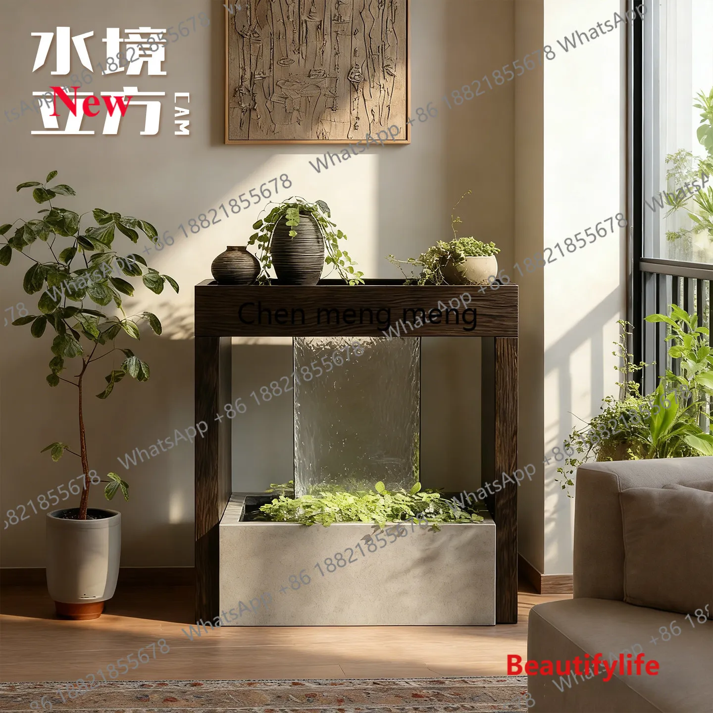 a55 Modern simple entrance entrance table office self-circulating flow landscaping ornament