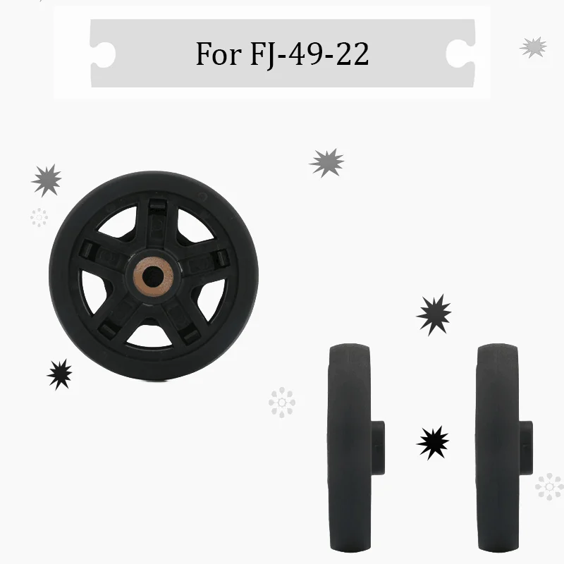 

For FJ-49-22 Single Luggage Wheel Replacement Part Universal Luggage Repair Wheel Component Silent Rolling Swivel Castor