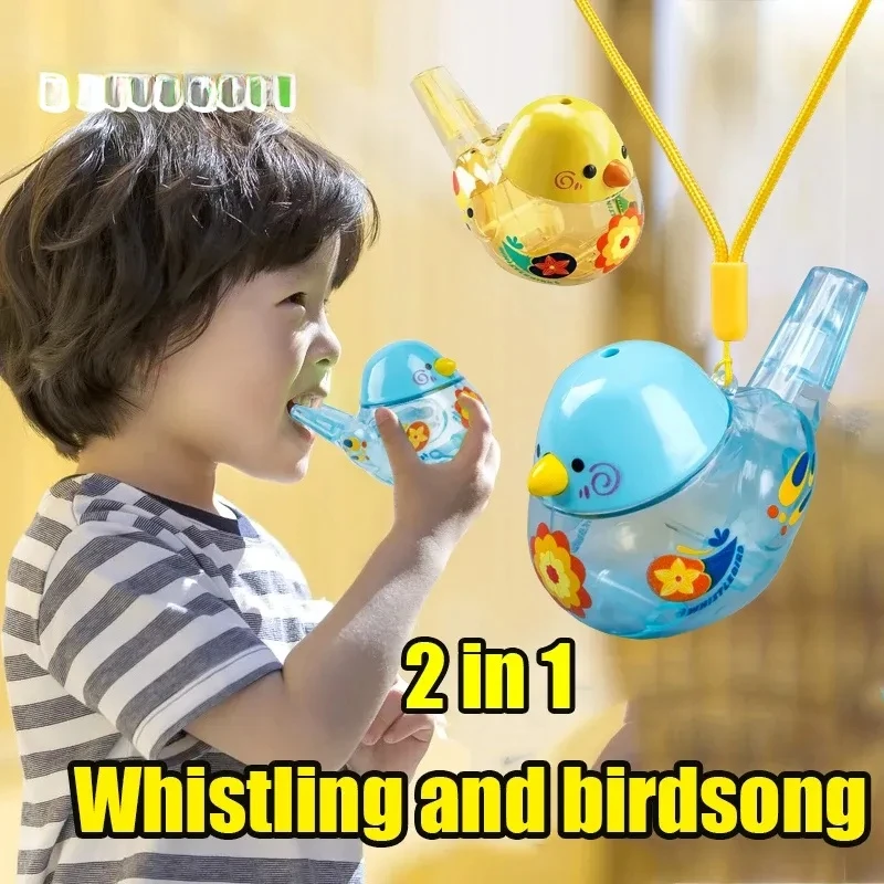 Refillable Water Bird Whistle Toy, Speech Training & Sound Imitation Tool for Toddlers, Early Learning Musical Instrument Gift