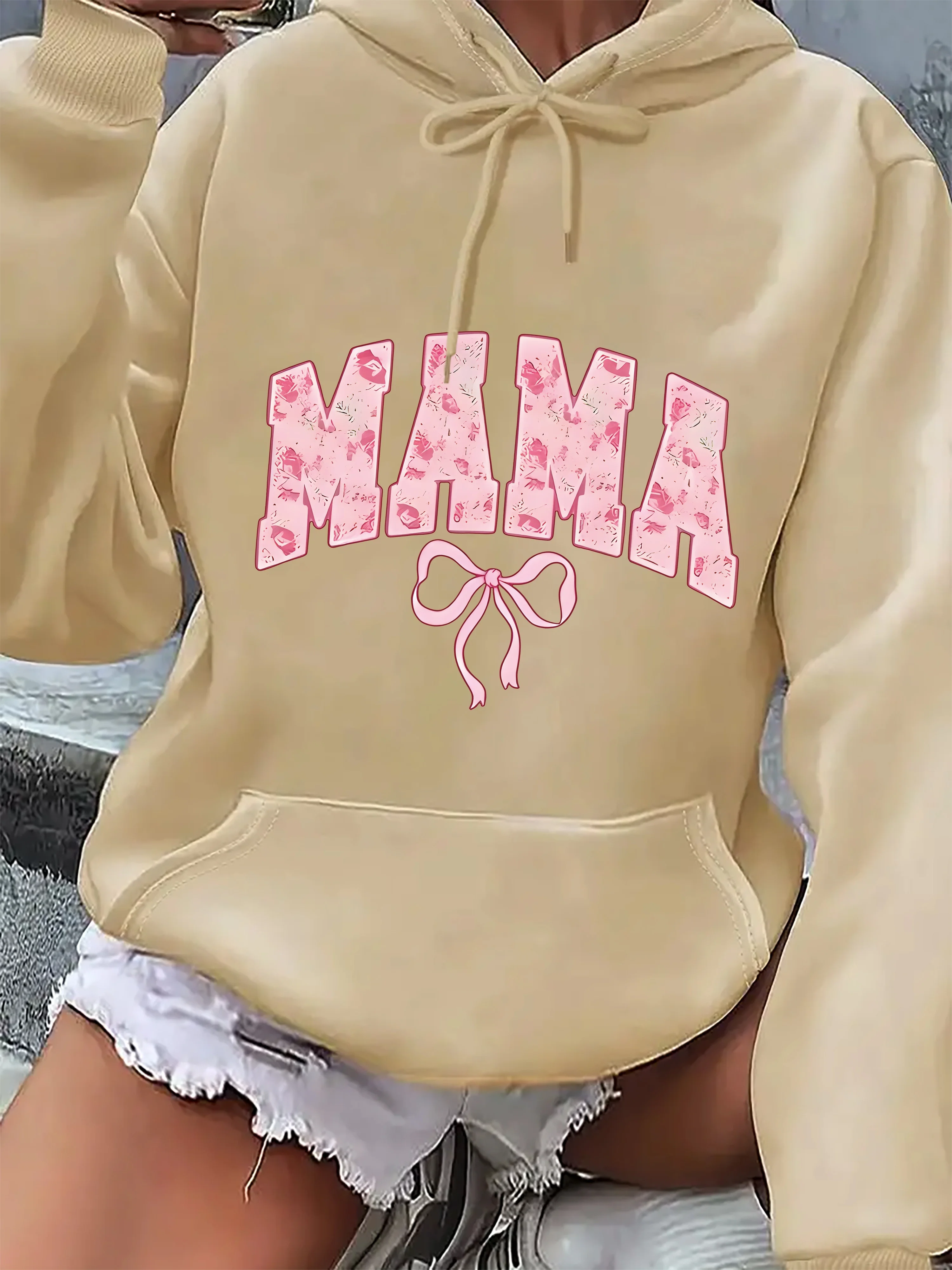 Feminino plus size casual moletom com capuz carta impressão padrão outono e inverno velo streetwear oversized solto casual