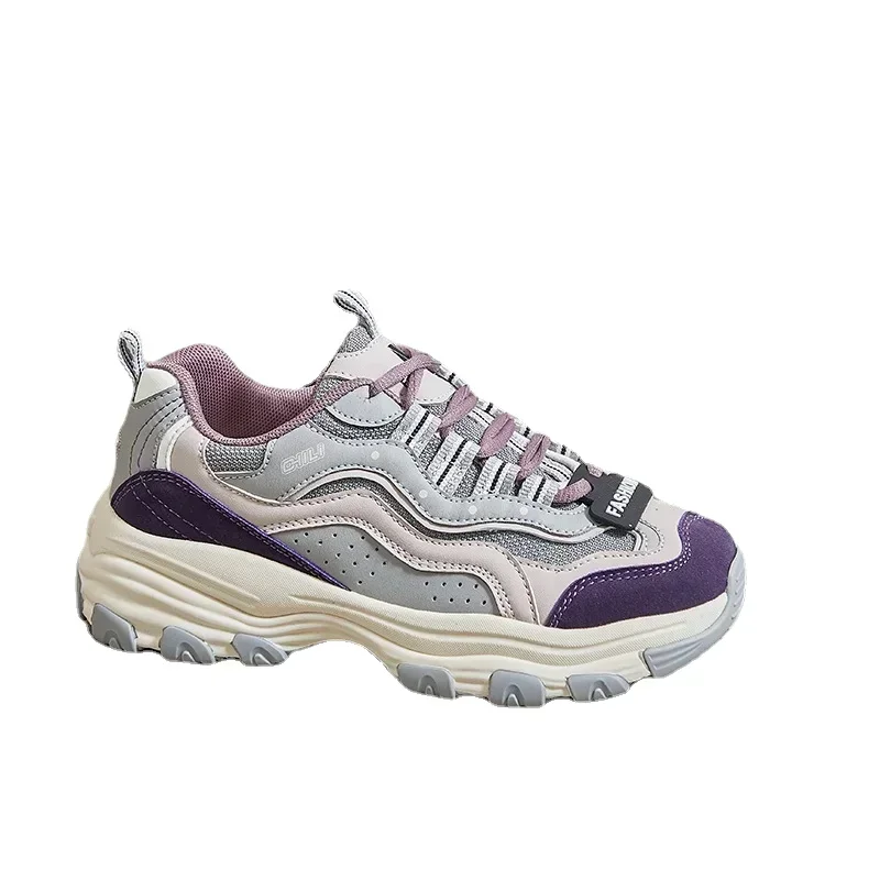 Women Chunky Sneakers New Thick Bottom Platform Ladies Sports Shoes Woman Casual Fashion Sports Shoes Running Shoes