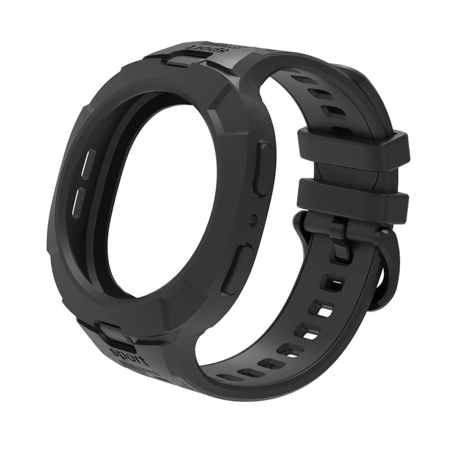 Case+Strap voor Samsung Galaxy Watch 8 9 40mm/44mm Volledige allround bescherming Armband voor Galaxy Watch 8 Classic 46mm Polsband