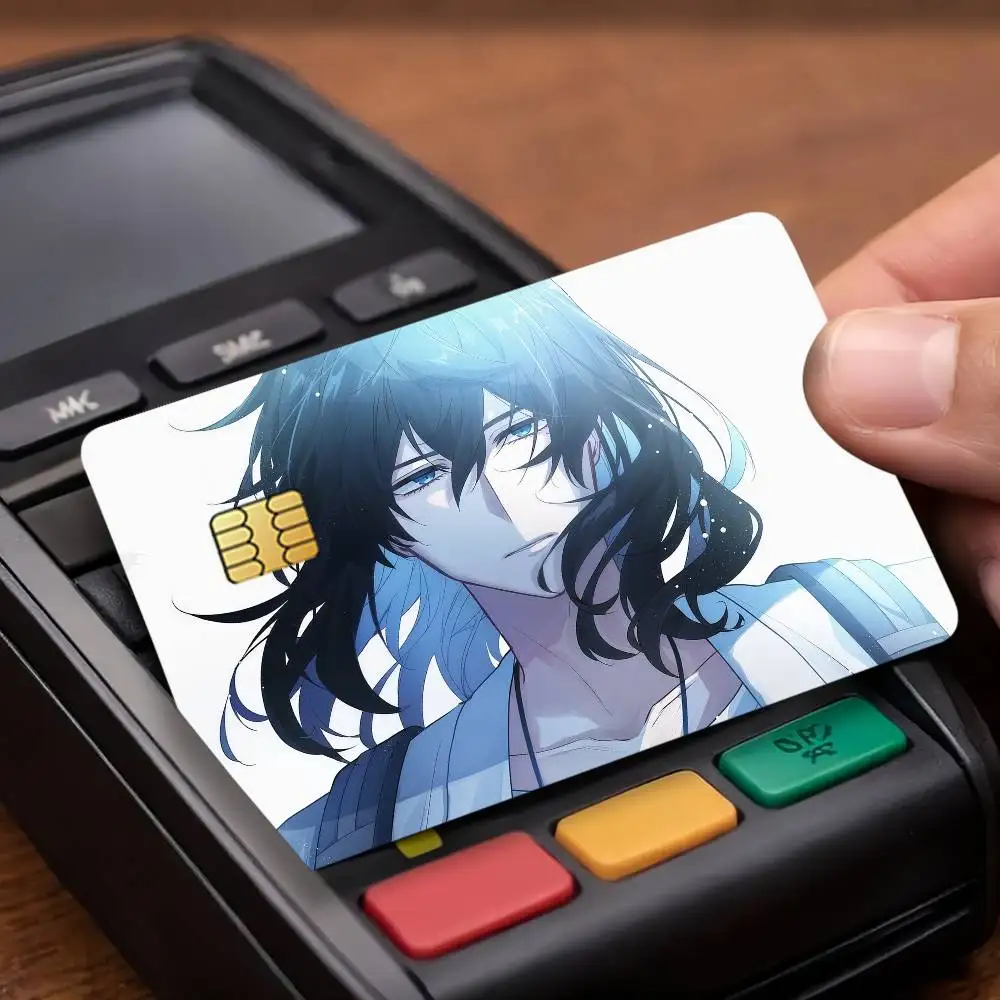 Anime S-Suzume Credit Card Stickers Skin For Bank Debit Decorative Protection Scratch-resistant Gift 4PCS