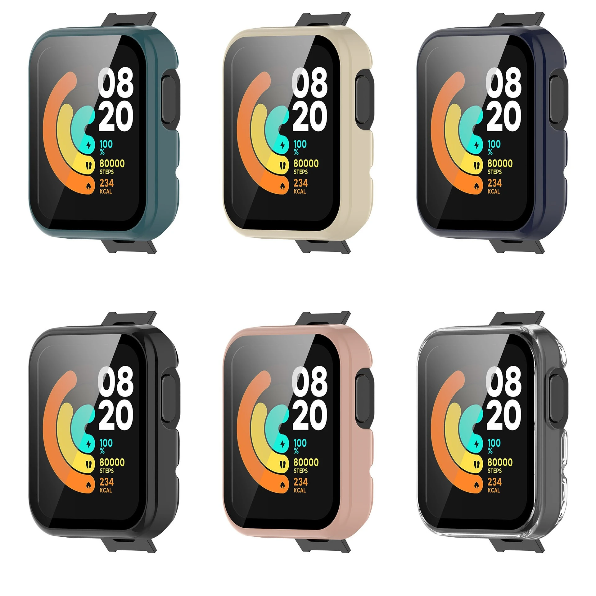 Plated All-inclusive Case Suit for Xiaomi Mi Watch Lite and Redmi Watch1 Electroplated Protective Case