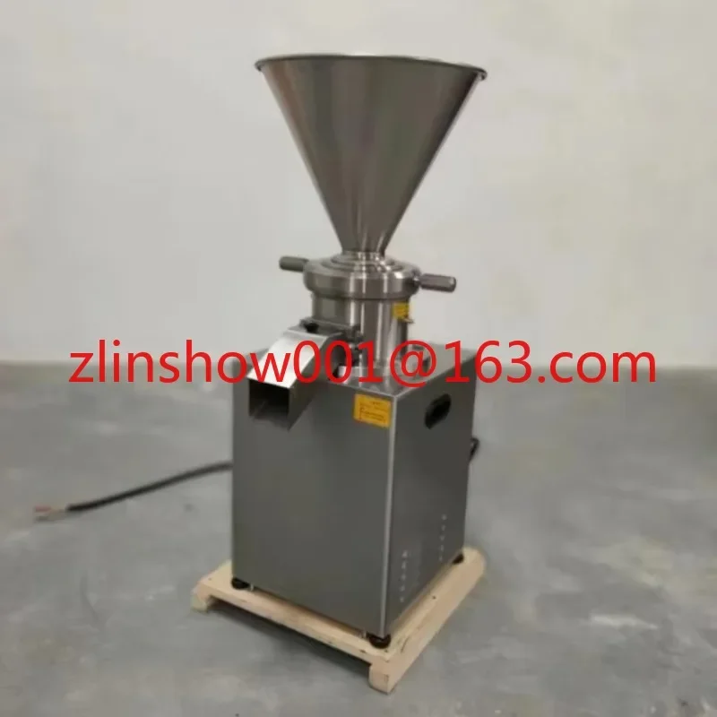 JMC80 Máquina comercial de fabricación de mantequilla de maní, granos de cacao, sésamo, almendra, acero inoxidable, molino coloidal de gelatina de nuez