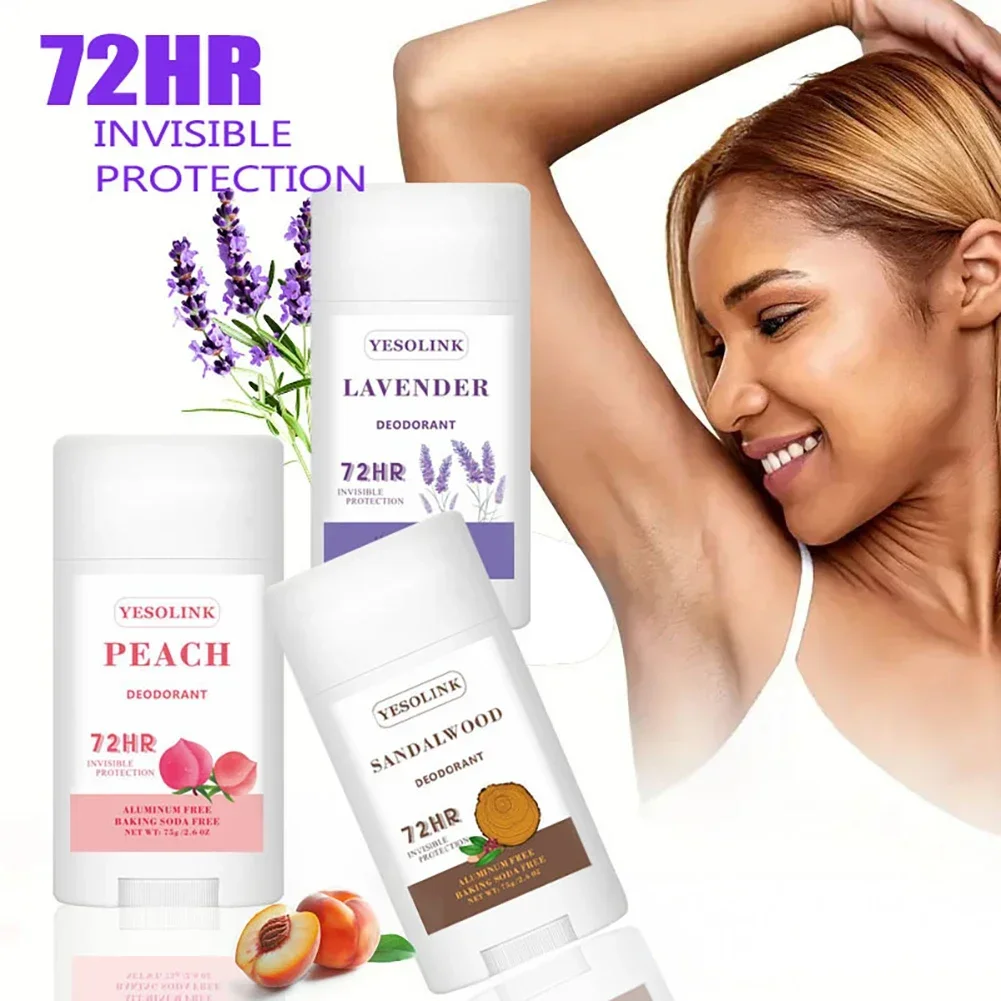 

75 г дезодорант-карандаш для тела, ванильный кокосовый крем для удаления запаха подмышек, портативный долговечный ароматный бальзам для взрослых, свежесть тела