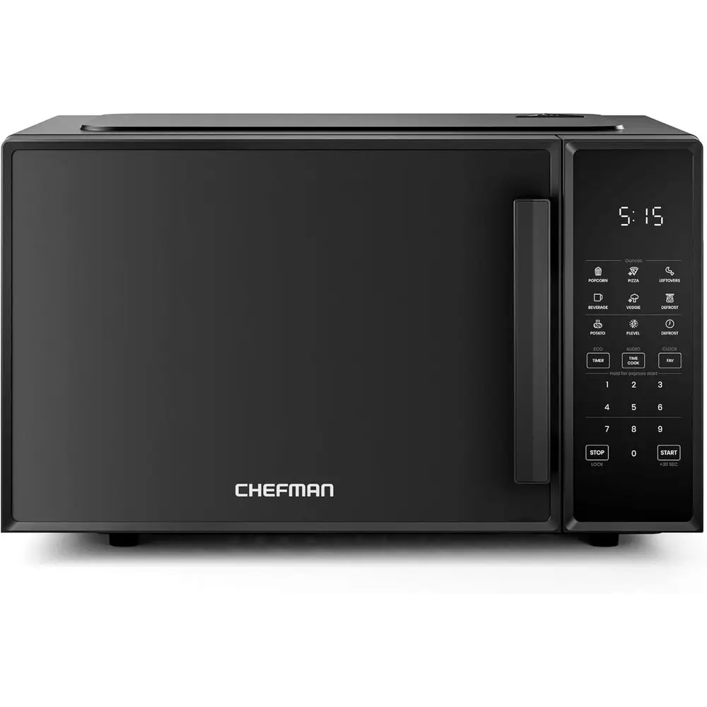 

Countertop Microwave Oven 0.9 Cu. t., 900 Watts with 10 Power Levels, 6 Cooking Presets with One-Touch ExprCook, Eco e, Child Sa