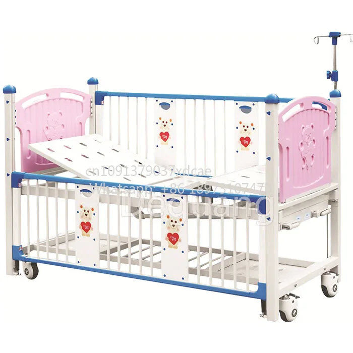 High Quality 2-Function Manual Crank Pediatric Nursing Bed For Home Care Or . Clinics Durable Metal Material