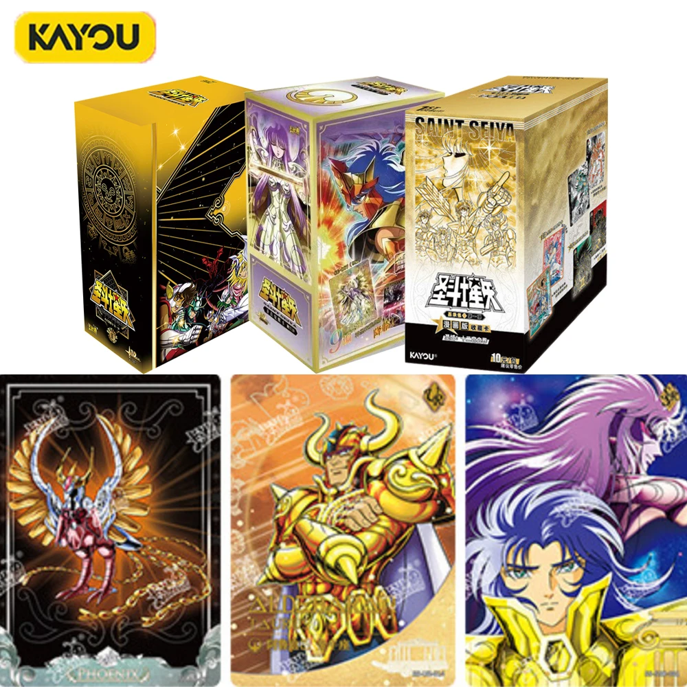 正規品-カヨウ-聖闘士星矢-プレミアムシャイニーカード-ゴールド聖闘士-ブロンズ騎士-レトロアニメ周辺カード-ギフト-アニメカード