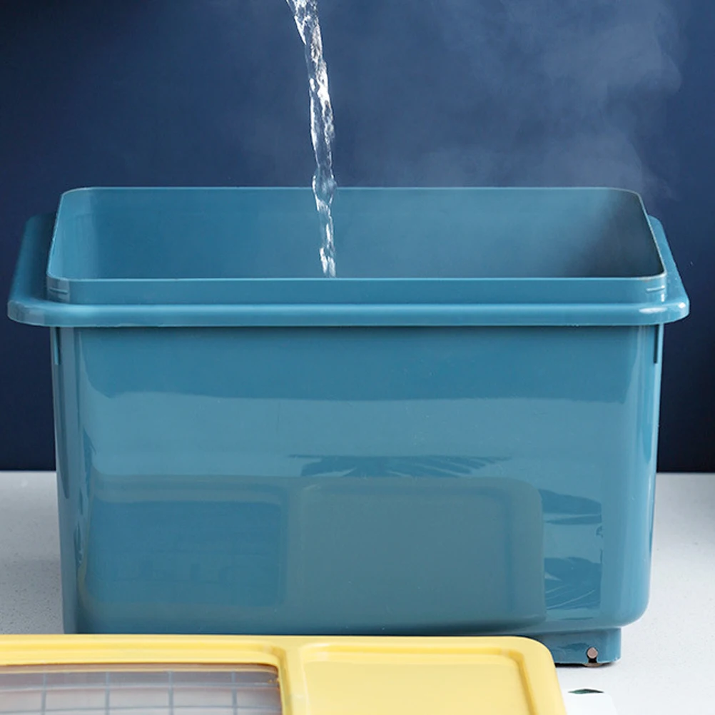

Rice Bucket Sealed Storage Tank Household Grain Container Dustproof Moisture Proof Easy Wash Eco Friendly Great Gift
