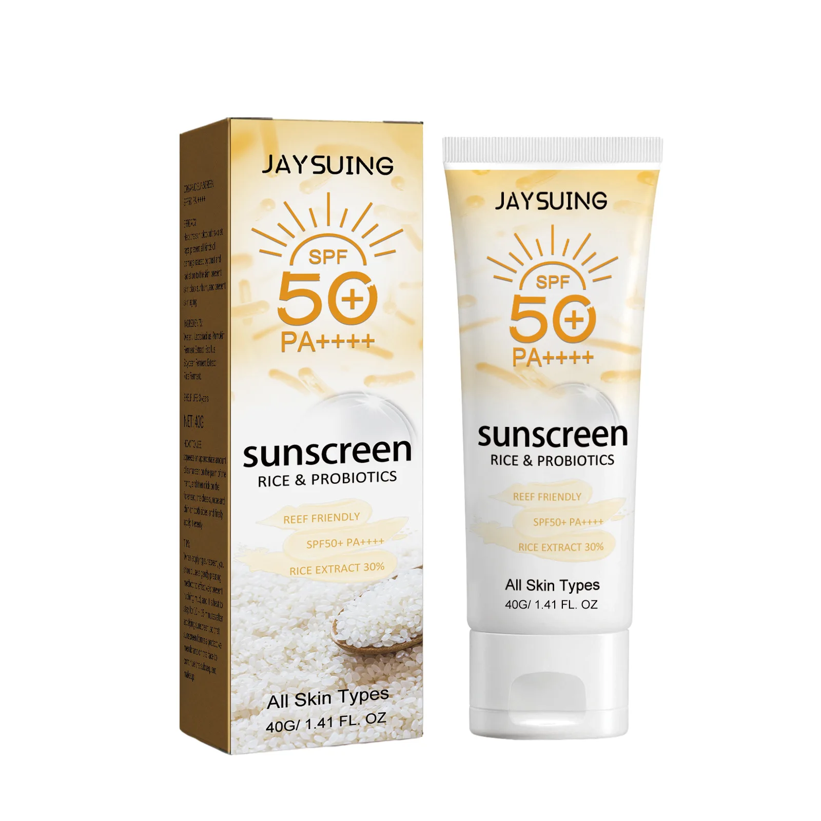 Probiotic Rice Protective Cream Anti Sun Spf 50+ Brightening Sunblock Moisturizing Isolation Lotion Whiten Waterproof Sunscreen