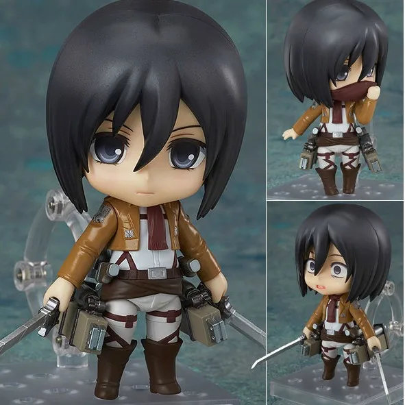 

10cm Attack On Titan Shingeki no Kyojin Mikasa Ackerman 365# 365 Action Figure Collection Toys Christmas Gift with box