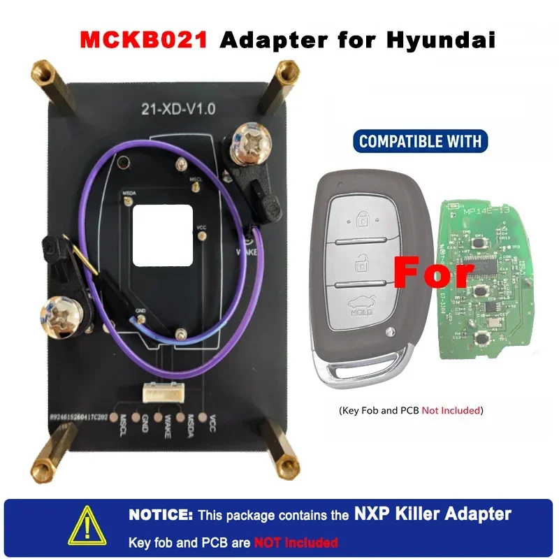 KiTi For Solder-Free Adapters Base for Hyundai Elantra Tucson Sonata SantaWork with NXP Killer Support Unlock Adding NXP NCF29XX