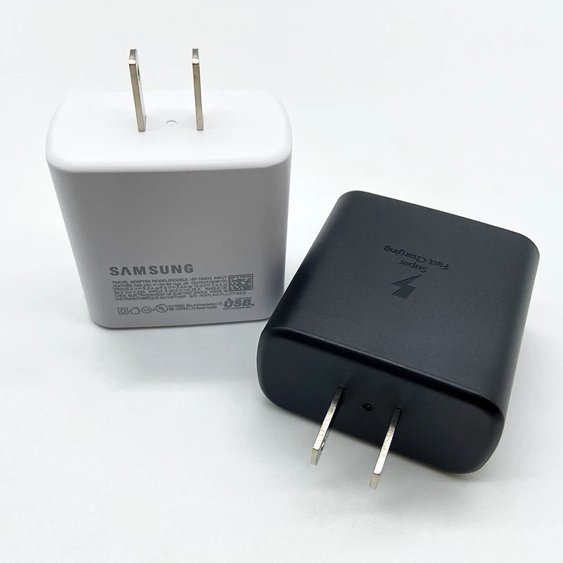 Супер быстрый зарядный кабель Samsung 45 Вт тип USB C вилка стандарта США адаптер питания для телефона Galaxy s25 s24 S23 s22 Ultra s20 Фото №3