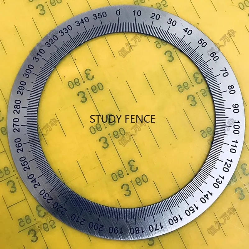 

Циферблат из нержавеющей стали, 360-градусный диск, универсальный круглый циферблат, аксессуары для бытовой техники, инструмент для измерения угла офиса