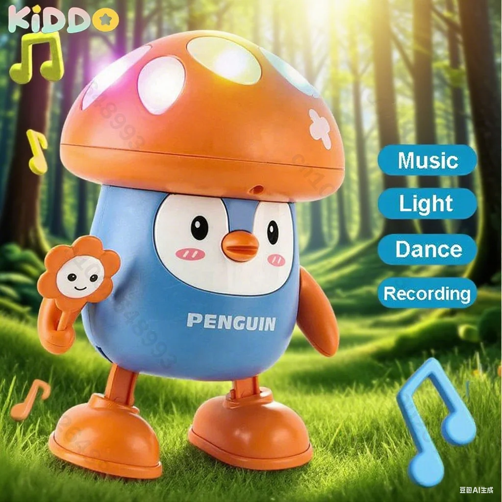 

Children Musical Penguin Sensory Dancing Recording Light Kids Activity Development Educational Toys for 3 Years Baby Birthday