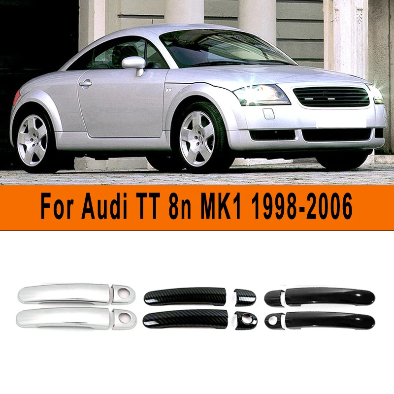 

Накладка на дверную ручку автомобиля, наклейка, устойчивая к царапинам автоаксессуары для Audi TT 8n MK1 1998-2006 2005 2004 2003 2002